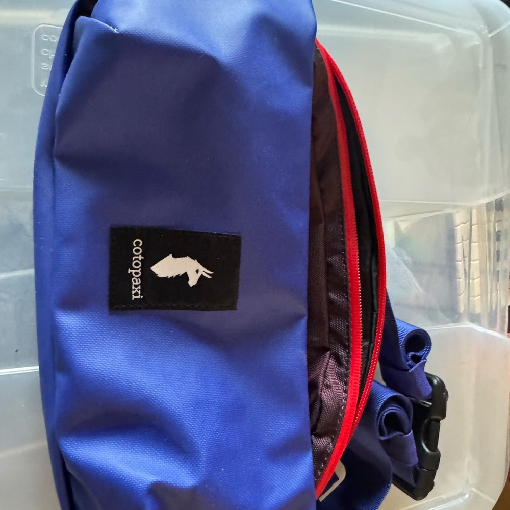 Blue and Red Men's Bag